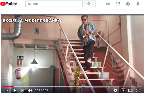Escuela Mediterraneo Barcelona Spanish courses Fiesta Musica Youtube
