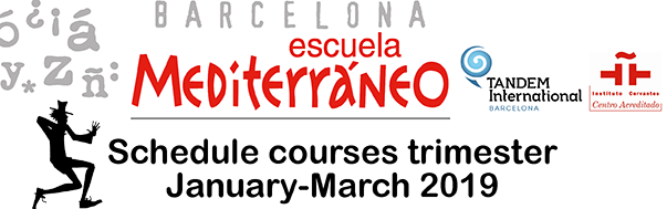 Schedule Spanish courses 2019