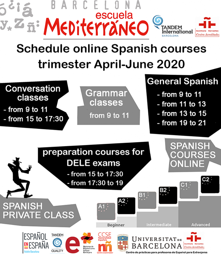 Online Spanish courses shedule