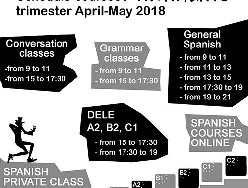 Escuela Mediterraneo Barcelona Spanish courses Schedule