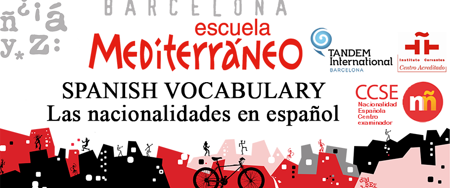 Spanish vocabulary nationalities in Spanish