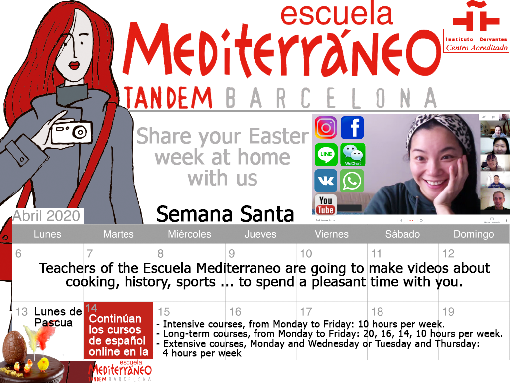 Easter week Escuela Mediterraneo Tandem Barcelona