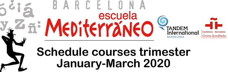 Spanish course schedule 2020