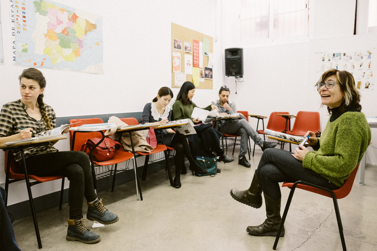 inma y clase Catalan Courses